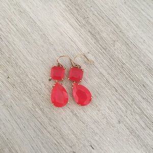 Kate Spade pink drop crystal earring